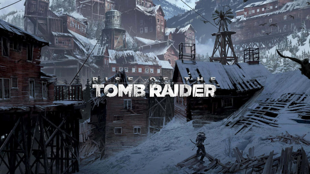 Explore Lara Croft's wintry adventure in Rise of the Tomb Raider wallpaper
