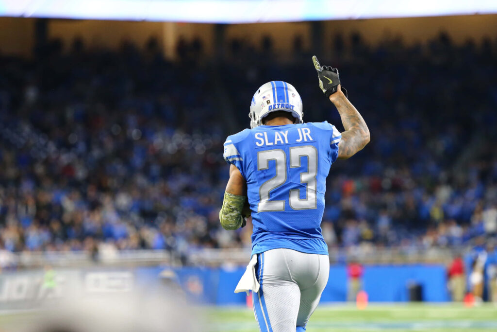 Dynamic Darius Slay Wallpaper: Detroit Lions Action on the Field