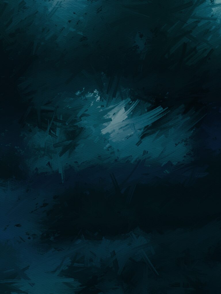 Chaotic Dark Abstract Wallpaper with Intense Brush Stroke Design