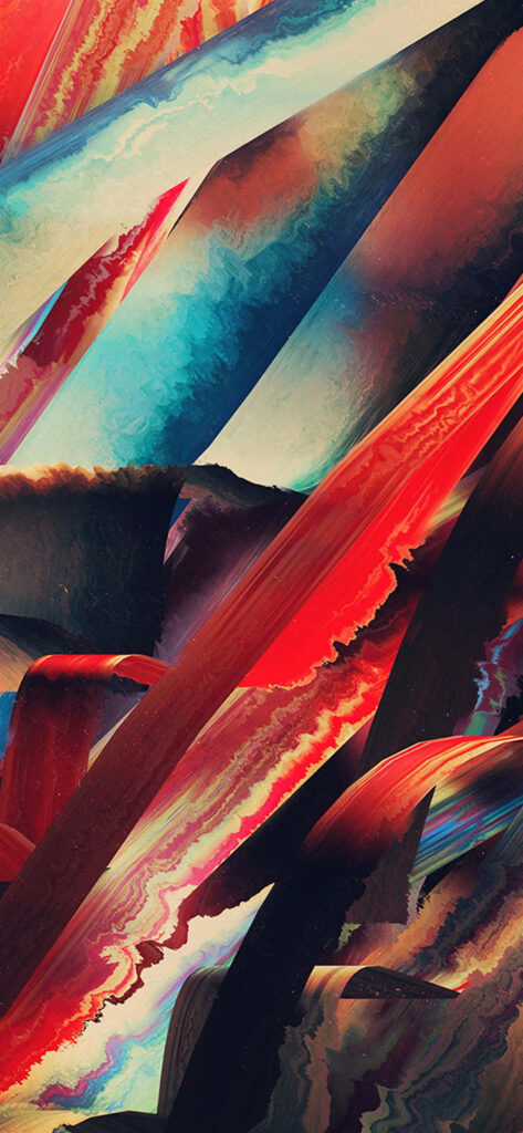 Dark Abstract Wallpaper: Vivid Colors & Striking Diagonal Lines