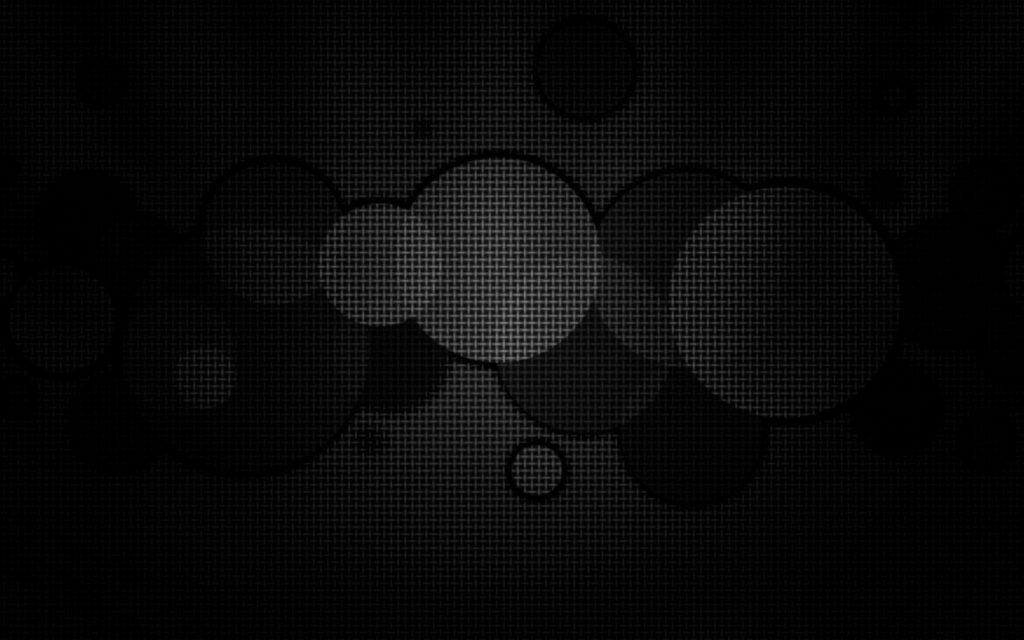 Dark Abstract Wallpaper: Textured Black & White Circle Background