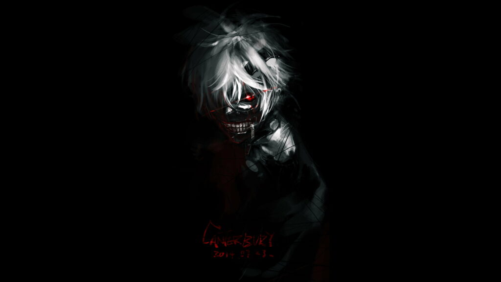 Tokyo Ghoul: A Haunting Anime Masterpiece – Ken Kaneki in a Dark and Captivating HD Wallpaper
