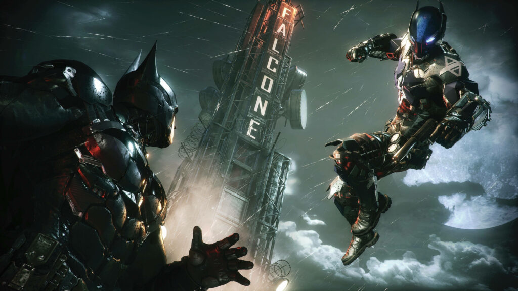 Intense Batman Fight Scene 4K Wallpaper in Arkham City