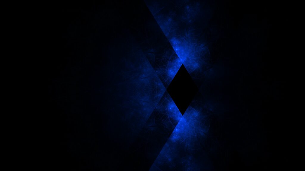 Dark Abstract 3840x2160 Wallpaper with Blue Rhombus Design