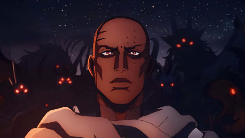 Dark Castlevania Wallpaper: Animated Character & Mysterious Night Scene