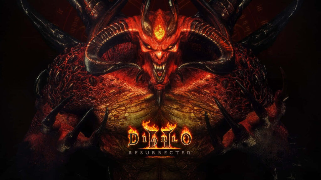 Diablo 2: Resurrected Dark Fantasy Creature Wallpaper - Fierce Design