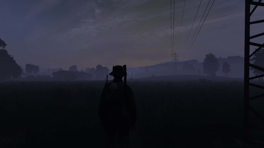 Darkness: Immersive 1080p Background showcasing a Mysterious Figure in DayZ Wallpaper