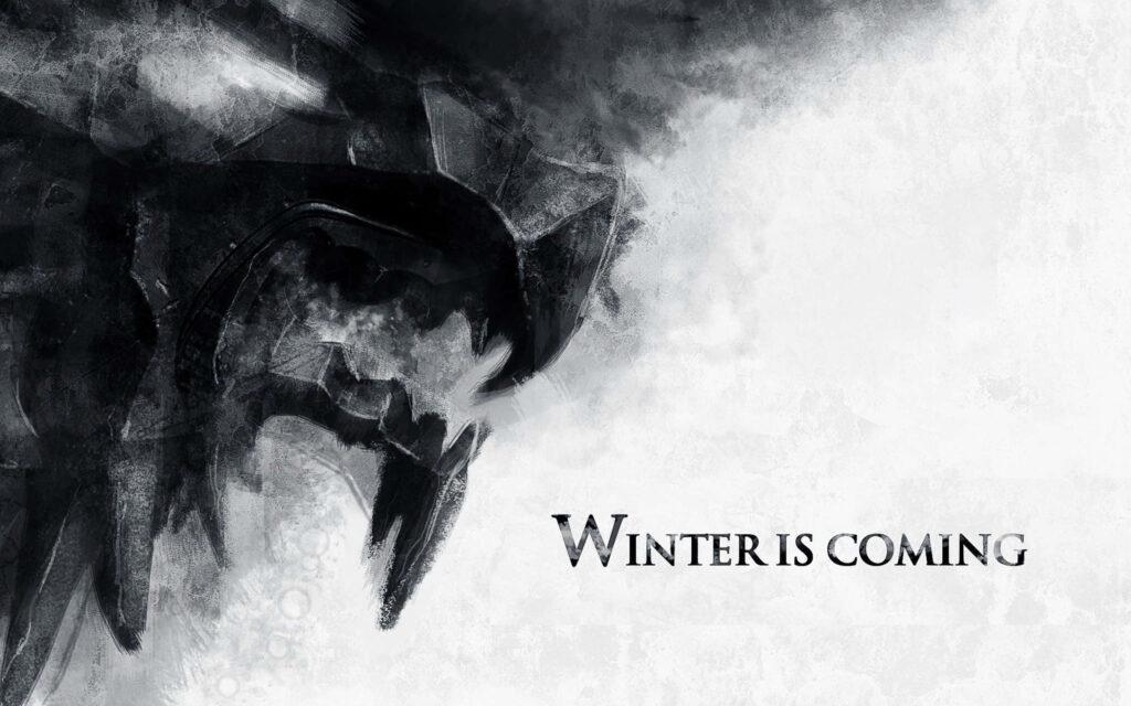 Dark Game of Thrones Wallpaper: Winter Is Coming Shadowy Design
