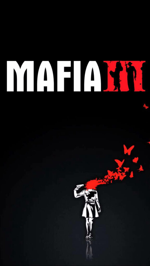 Dark Beauty Unleashed: A Femme Fatale's Dance with Butterflies in the Shadows of Mafia 3 Wallpaper