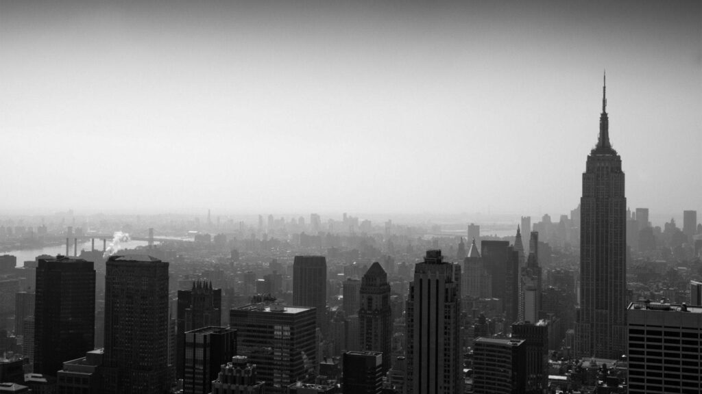 Dark Gray Wallpaper: Iconic New York Skyline & Skyscrapers