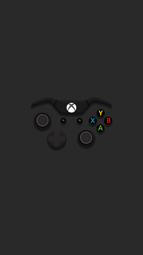 Dark, Minimalist Gaming Delight: A Console and Controller Ode for Xbox Fans Wallpaper