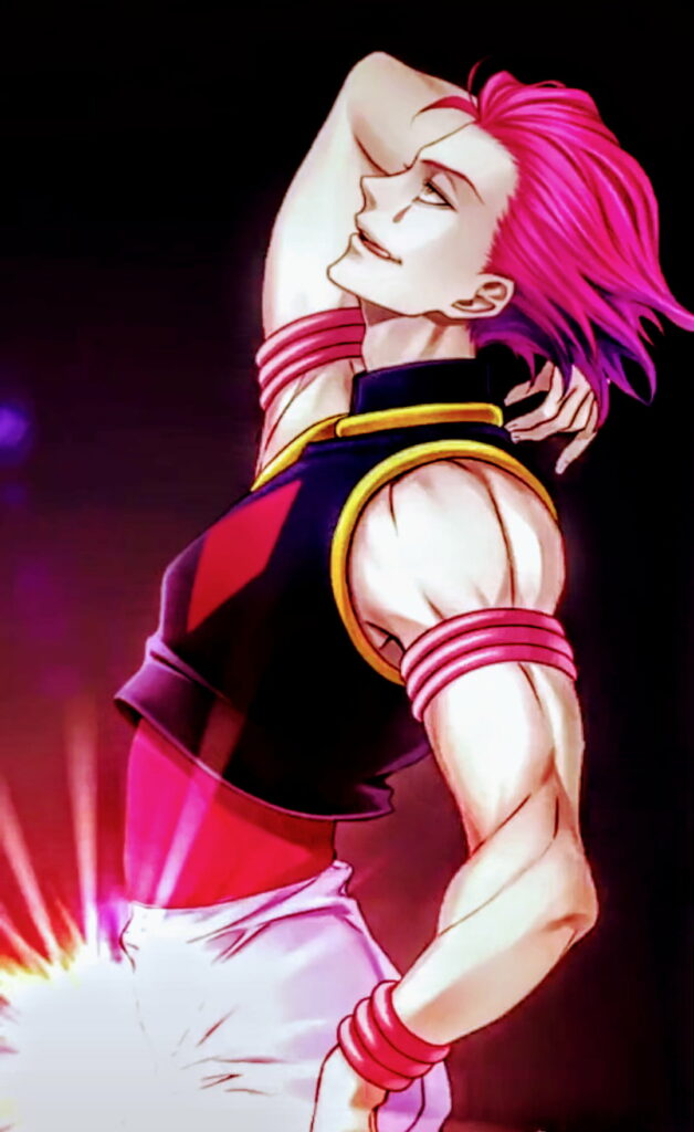 Hisoka: Unleashing Darkness in Hunter x Hunter - A Captivating HD Phone Wallpaper