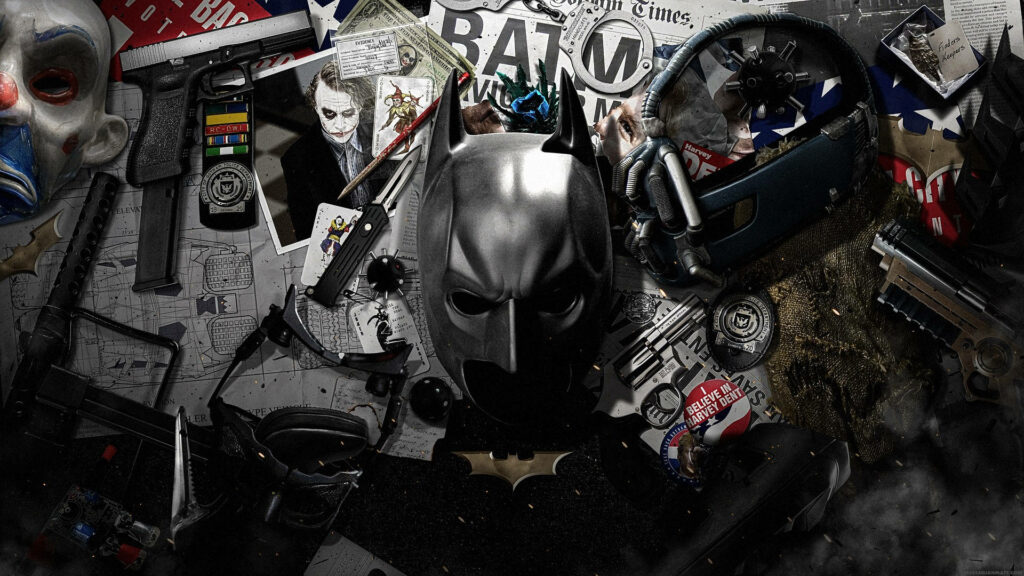 Batman Cowl Wallpaper: Gritty Dark Knight Art for Your Background