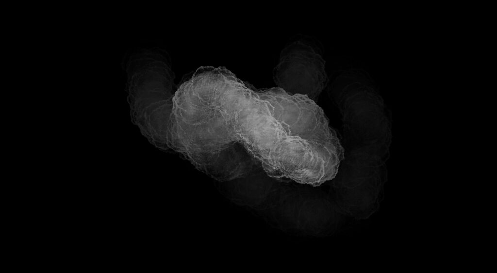 Dark Minimalist Wallpaper: Abstract Smoke in Soft Light Gray Layers