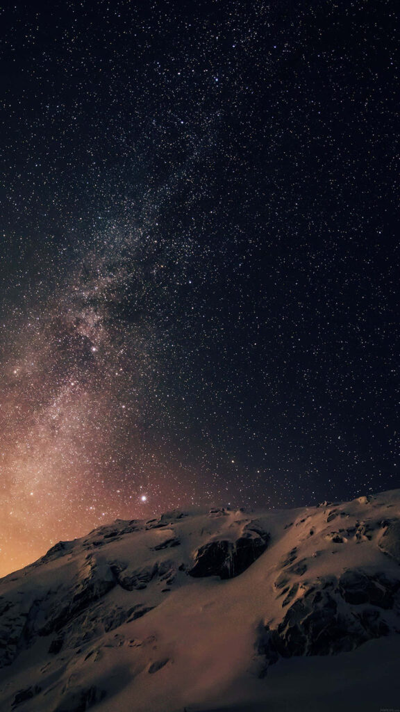 Marvelous Midnight: Enchanting Night Sky Filled with Sparkling Stars Wallpaper