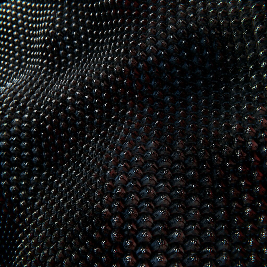 Dynamic Dark Wavy Texture Wallpaper - Intricate Relief Design