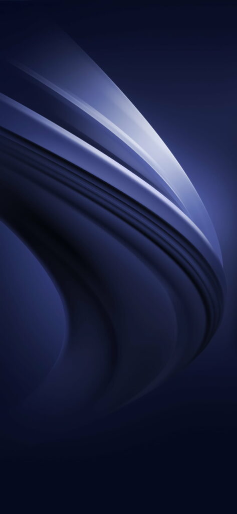 Blue Abstract Flowing Lines Vivo iQOO Neo Wallpaper - Elegant Modern Smartphone Background