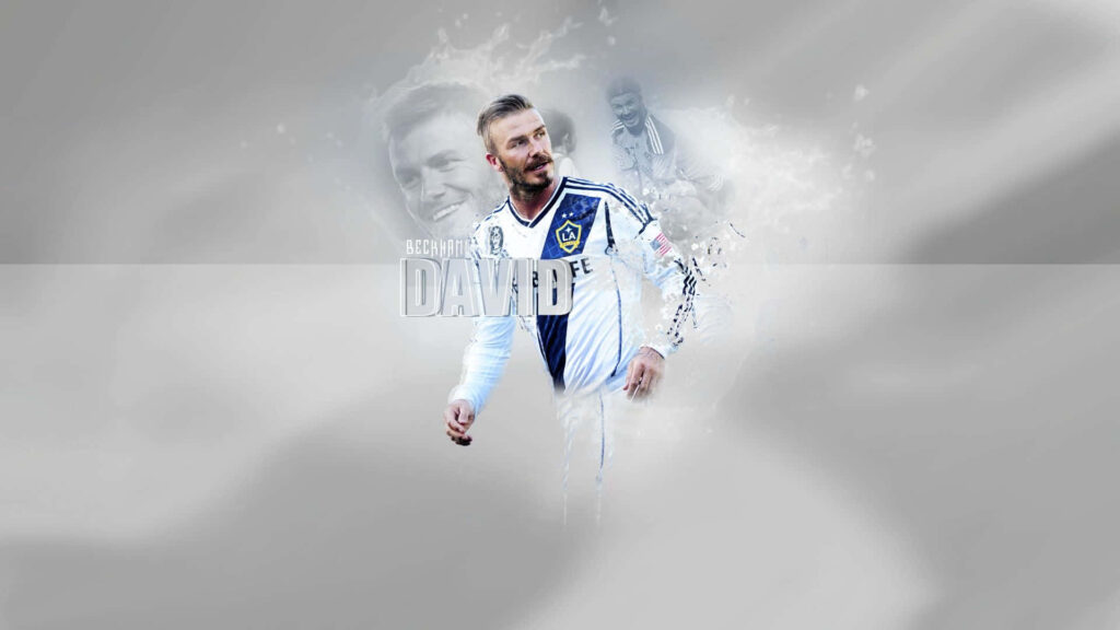 David Beckham LA Galaxy Wallpaper: Iconic Football Presence Design