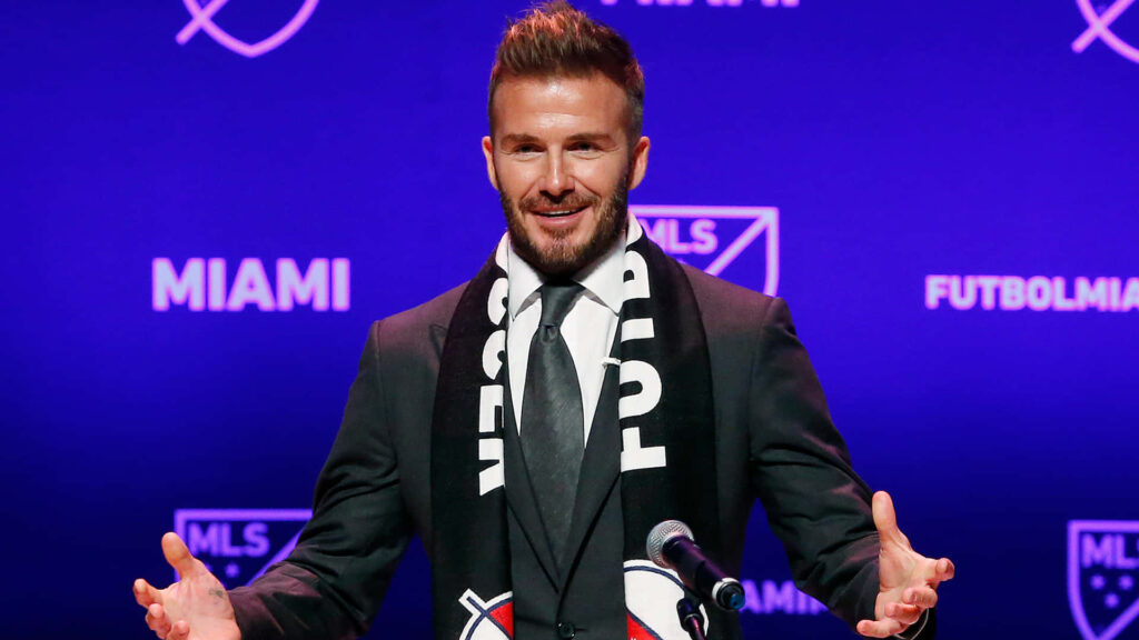David Beckham Portrait Wallpaper: Inter Miami FC Elegance