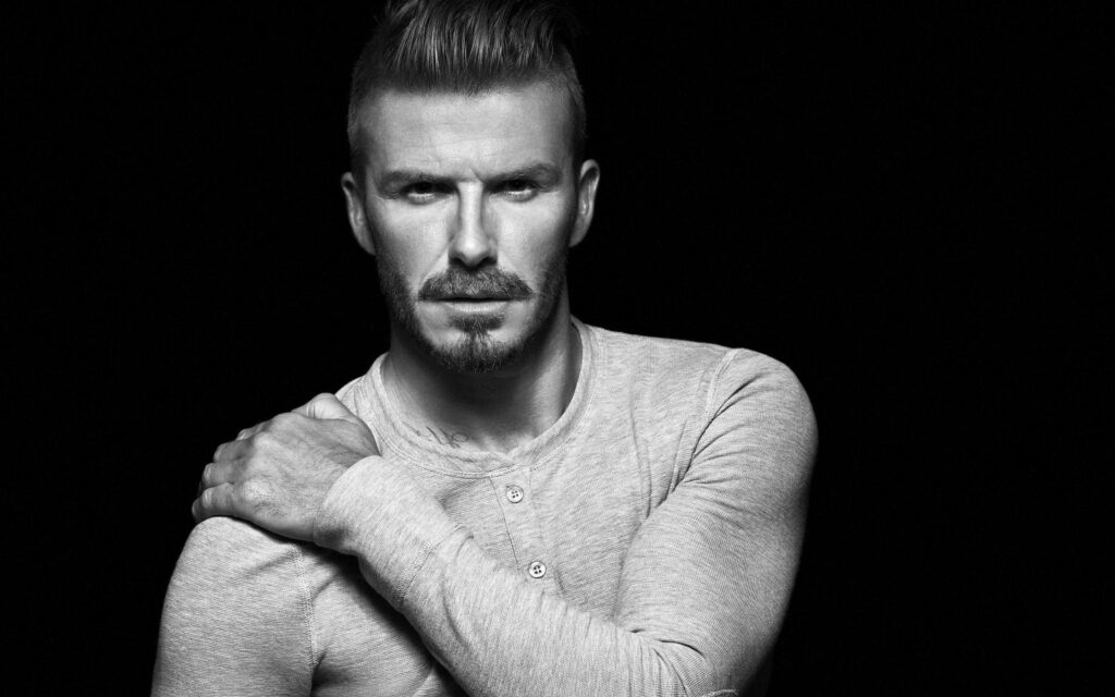 David Beckham's Charming Undercut: Stylish Rugged Look Wallpaper
