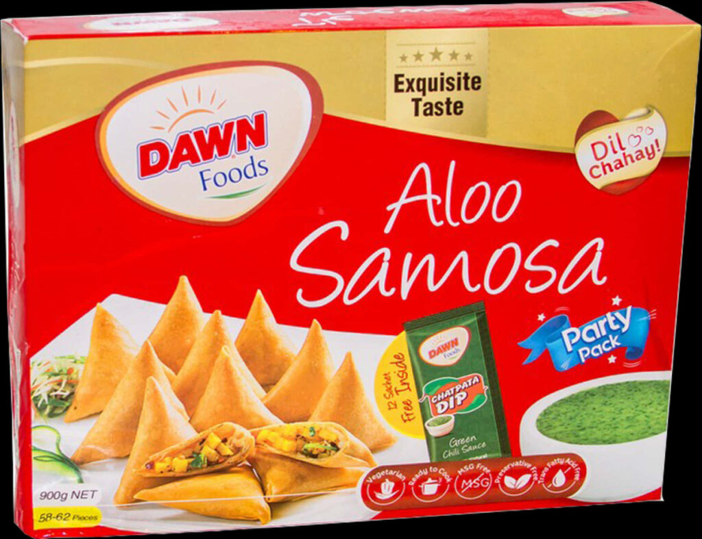 Dawn Foods Aloo Samosa Party Pack: Crispy Samosas & Chutney Design Wallpaper