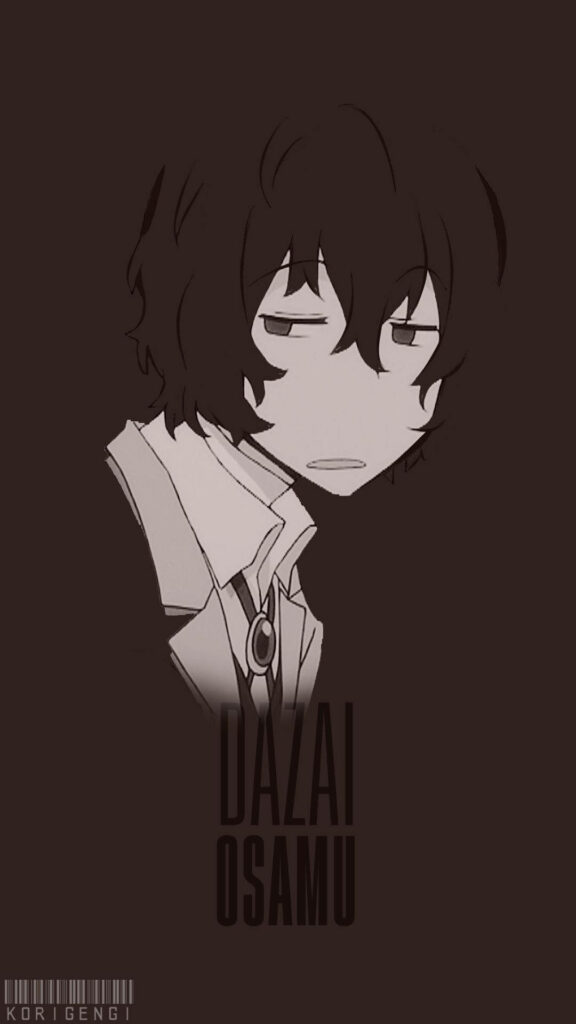 Dazai Osamu: A Captivating Gaze Amidst a Rustic Backdrop Wallpaper