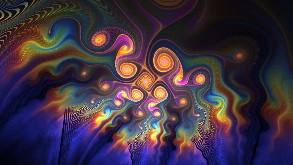 Colorful Abstract Masterpiece: A Mesmerizing 3D HD Wallpaper.