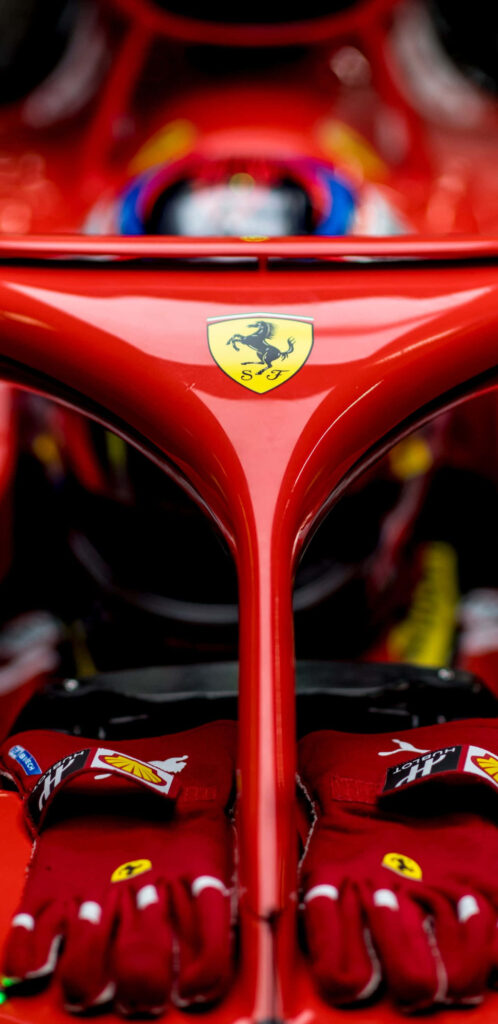 Ferrari F1 Racing Car: Captivating Close-up Shot from 2018 Formula One Season with an Ideal Background for Wallpapers and Screensavers