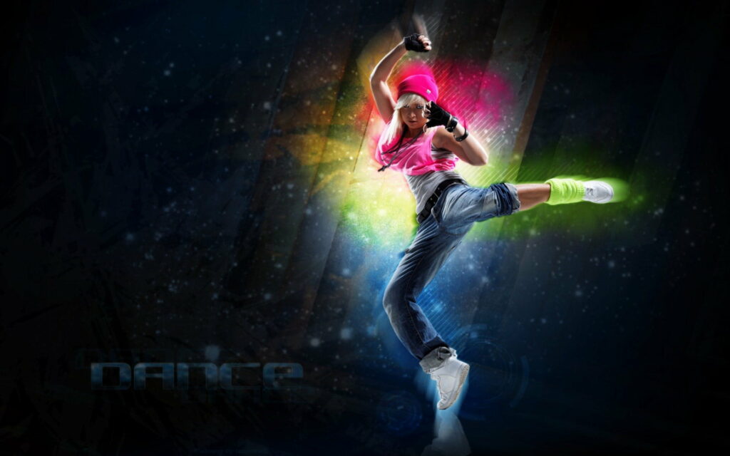 Dancing Queen: Vibrant Hip-Hop Fusion in HD Wallpaper