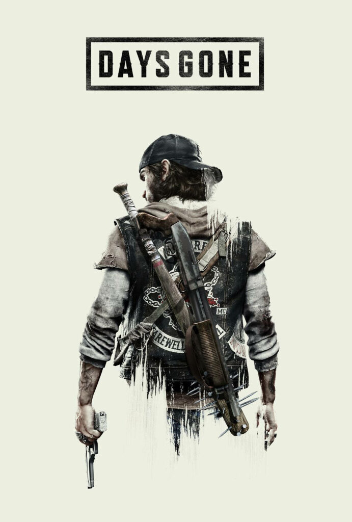 Deacon St John rugged biker with weapons in gritty post apocalyptic Days Gone wallpaper background