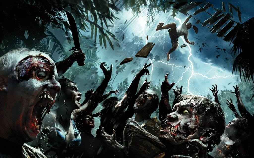 Undead Havoc Unleashed- HD Wallpaper featuring the Zombies of Dead Island Riptide Game