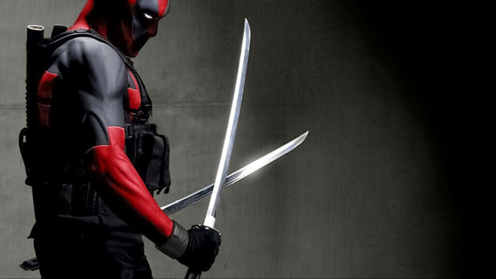 Deadpool Unleashed: The Merc with a Mouth Wielding Dual Blades in Immersive Full HD Wallpaper