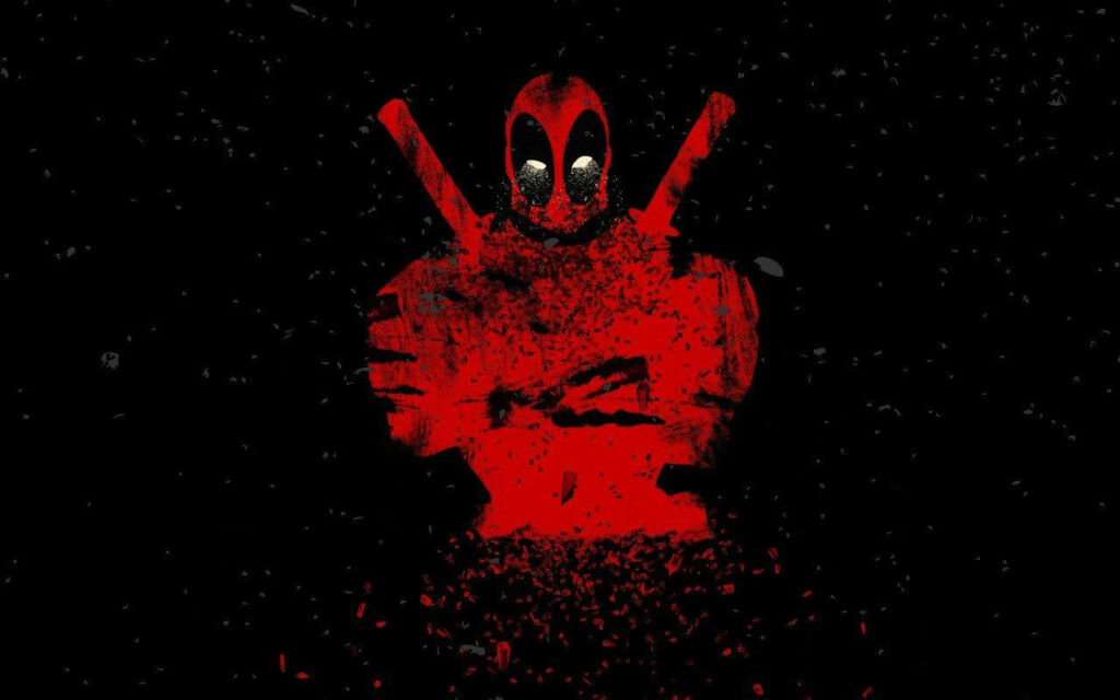Deadpool's Majestic Red Costume: The Ultimate HD Wallpaper With a Dark Twist