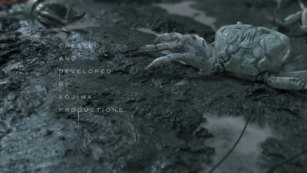 Realistic crab in dark oily sludge cinematic wallpaper from Death Stranding by Kojima Productions