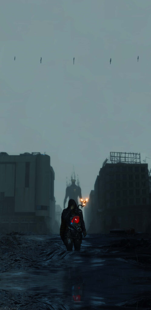 Immersive Death Stranding Mobile Wallpaper for a Captivating Background Experience