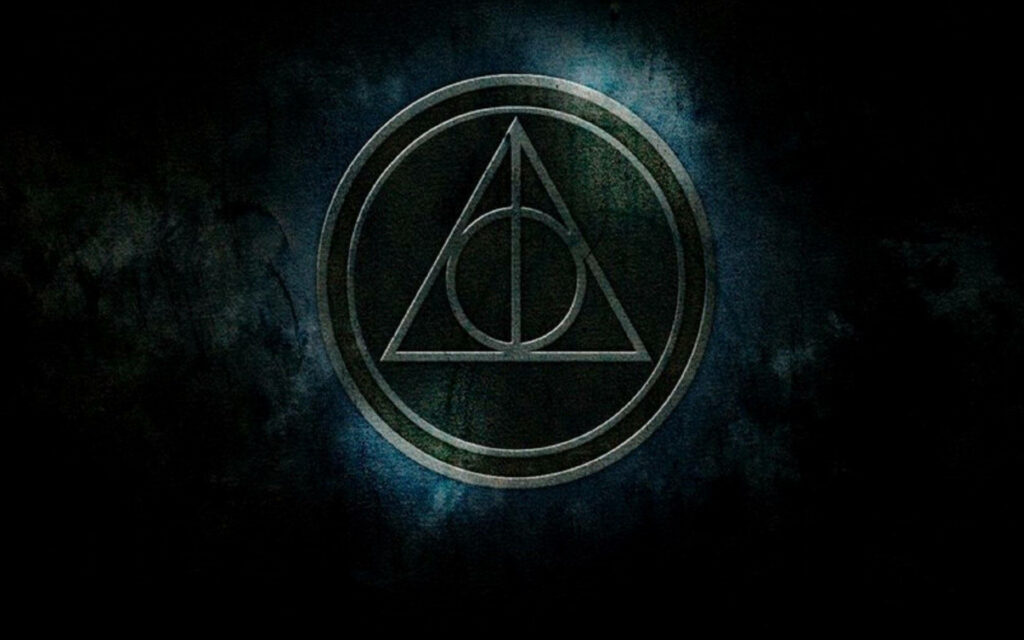 Deathly Hallows Emblem Wallpaper for Harry Potter Fans