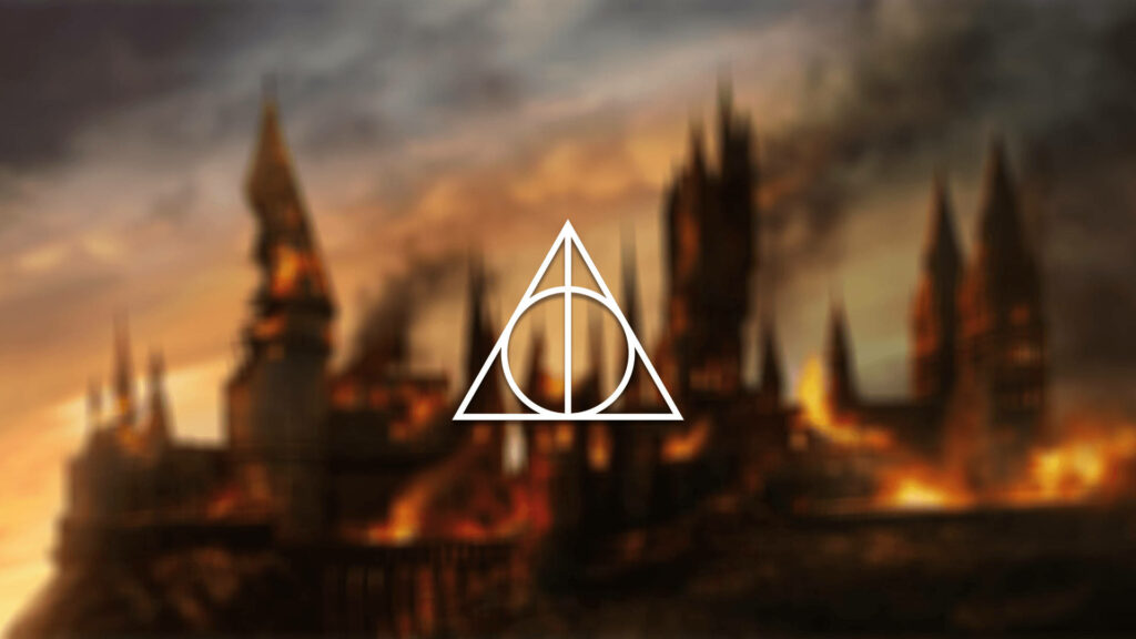 Deathly Hallows Wallpaper: Mystical Castle Background Design