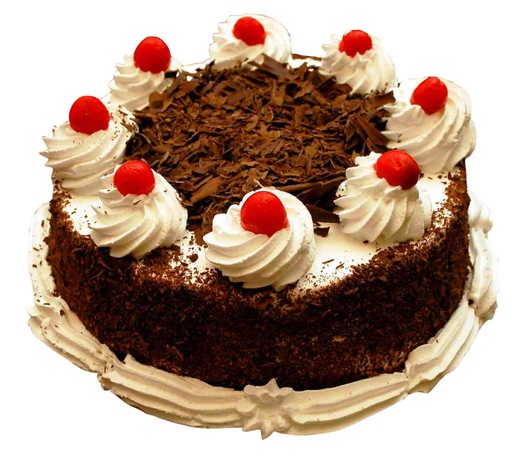 Decadent Chocolate Birthday Cake with Whipped Cream and Cherry Topping Wallpaper