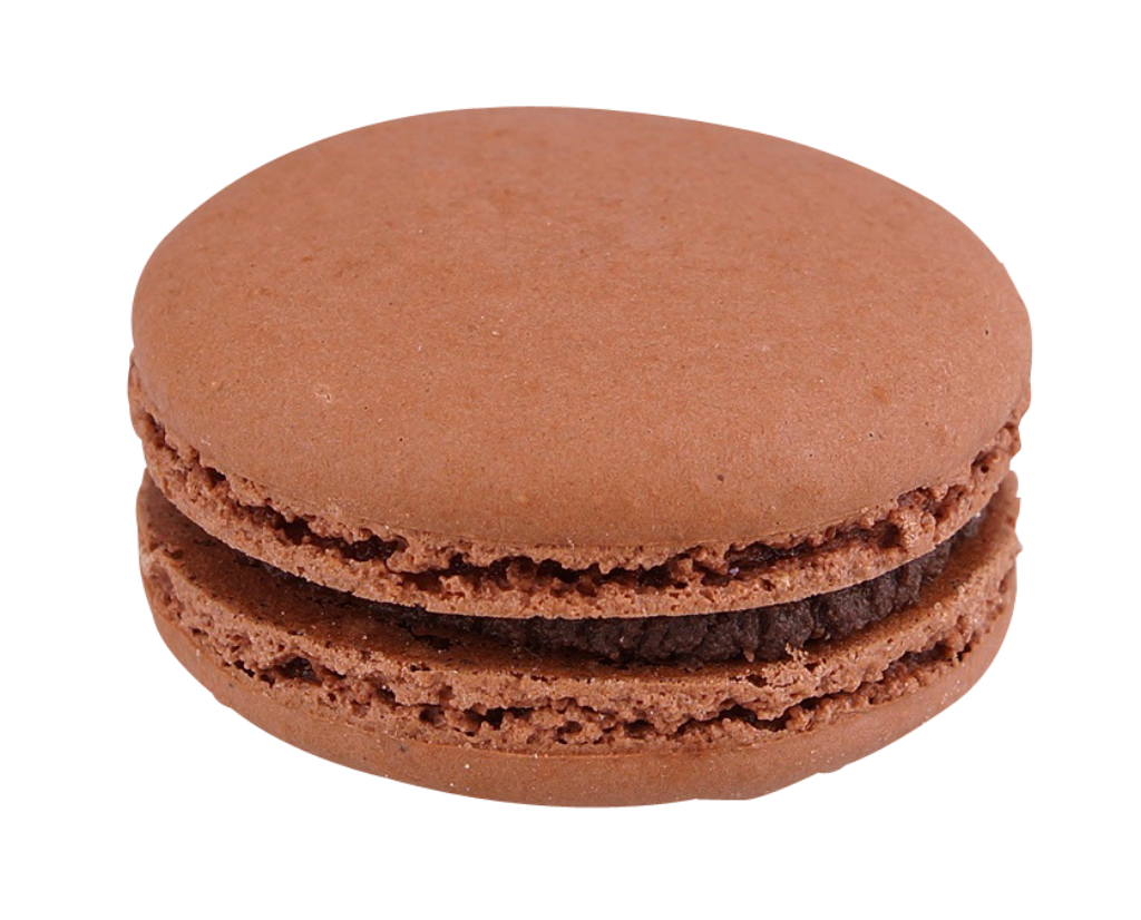 Decadent Chocolate Macaron Cookie - Creamy Filling Wallpaper