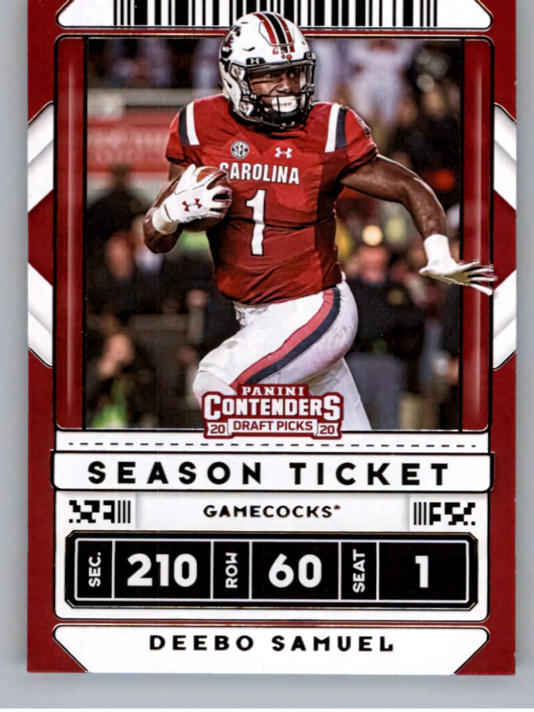 Deebo Samuel Sr. in South Carolina Gamecocks uniform football ticket poster wallpaper background