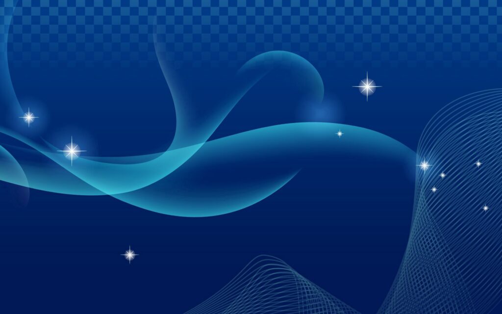 Celestial Blue Wallpaper: Abstract Lines & Translucent Shapes