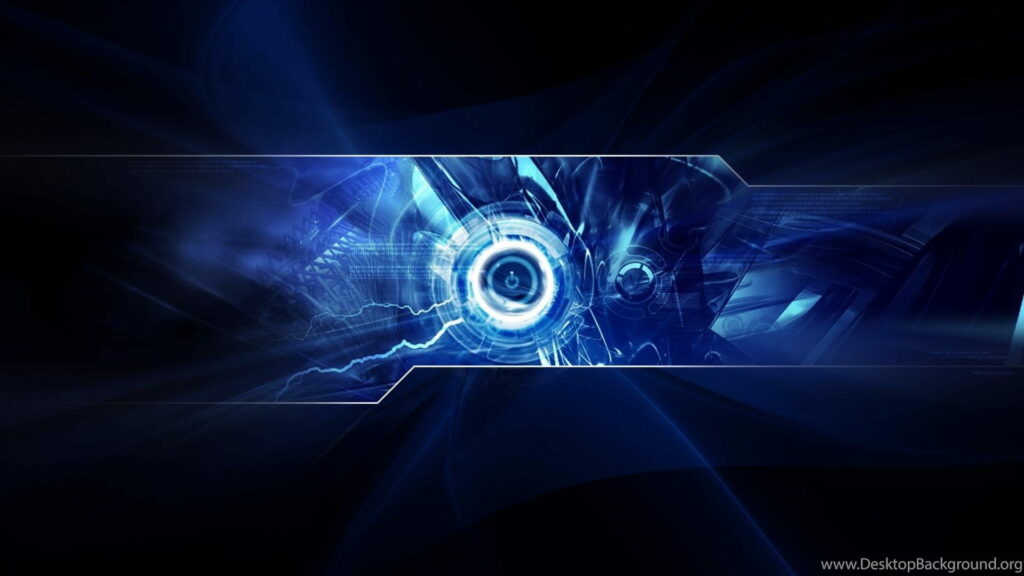 Navy Hues in the Digital Abyss: A Captivating HD Wallpaper