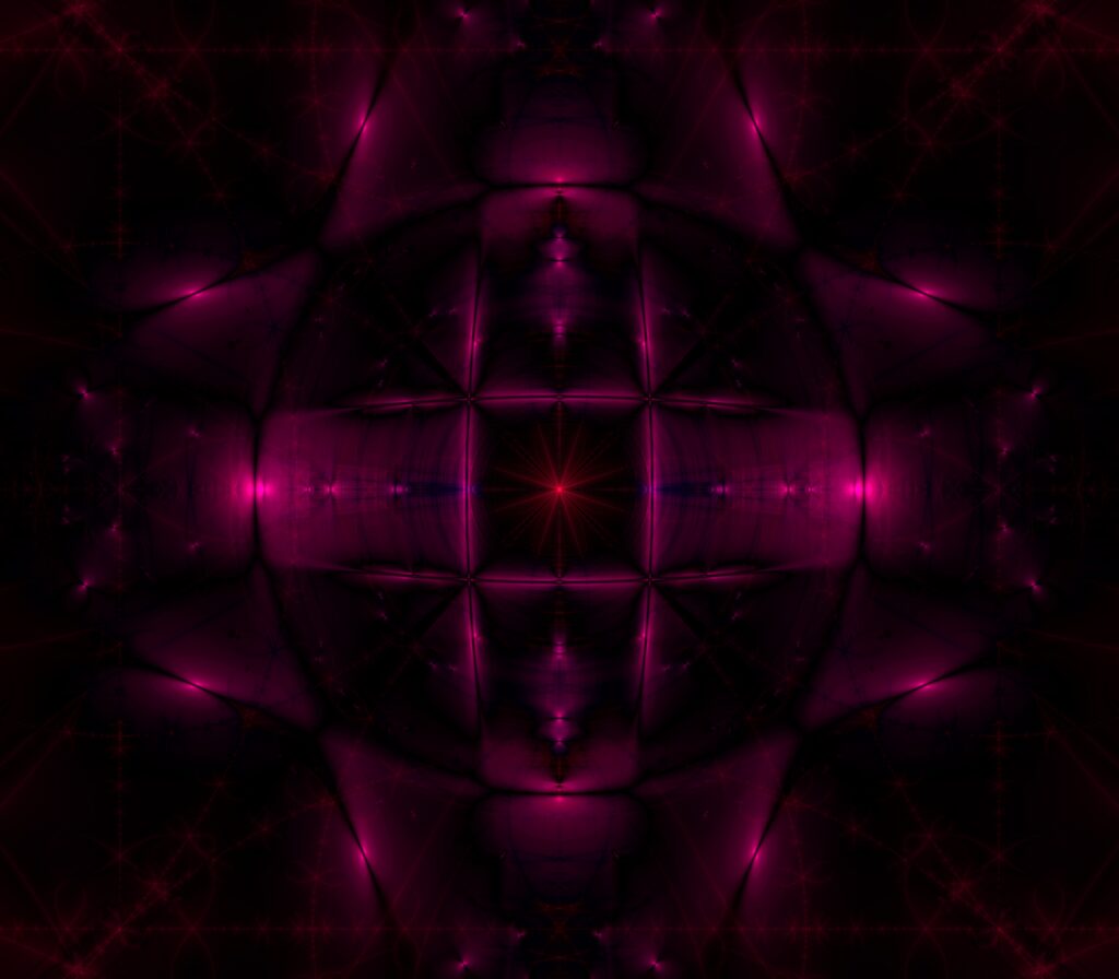 Deep Purple Kaleidoscope: Engaging Abstract Wallpaper Background
