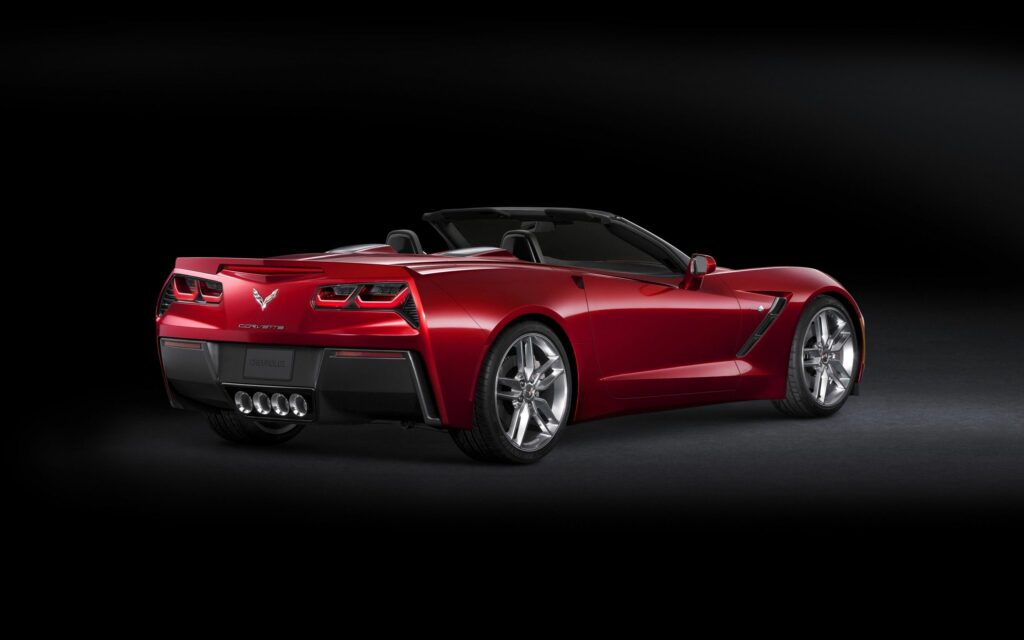 Stunning Red Chevrolet Corvette Wallpaper - Sleek & Sporty Design