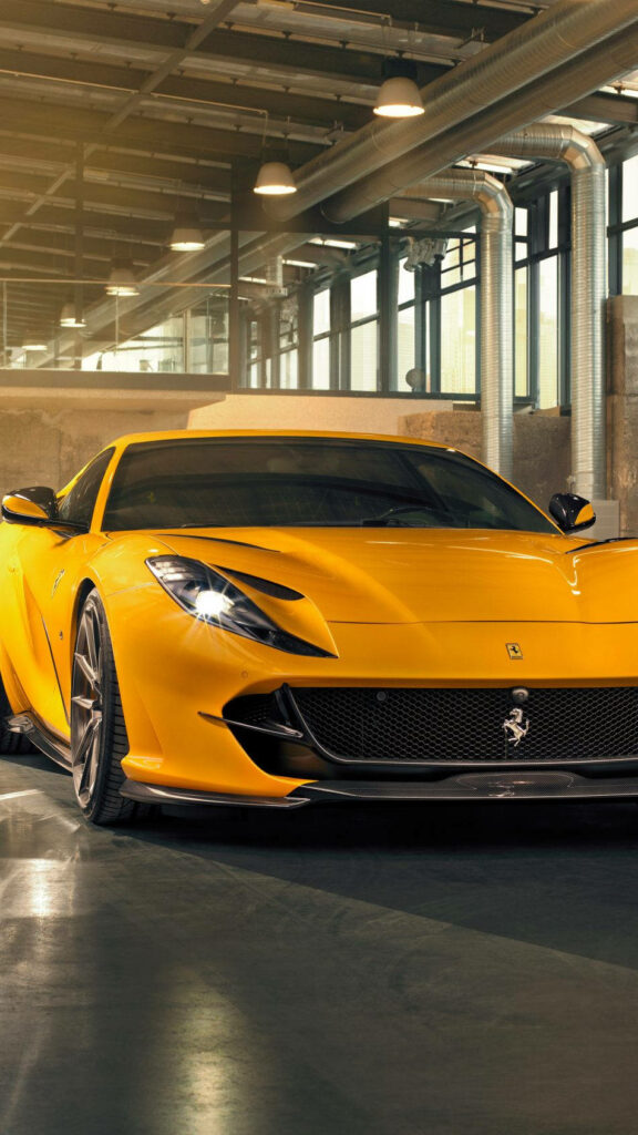 Revving Up: Captivating 812 Novitec in Warehouse Excursion Wallpaper