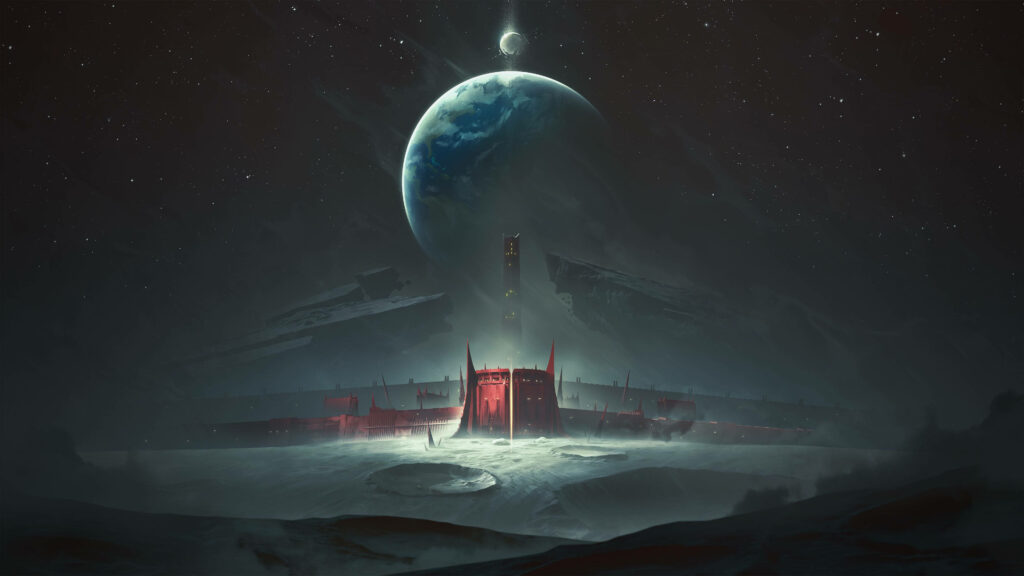 Stand Tall and Protect the Scarlet Fortress - A Destiny 2 Shadowkeep Wallpaper.