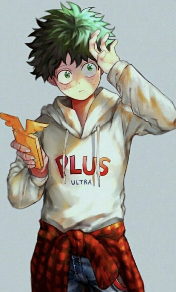 Deku: An Exceptional HD Phone Wallpaper Depicting Izuku Midoriya in Action