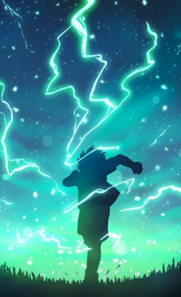 Symbol of Courage: Deku from My Hero Academia Graces Your Phone with a Stunning HD Wallpaper