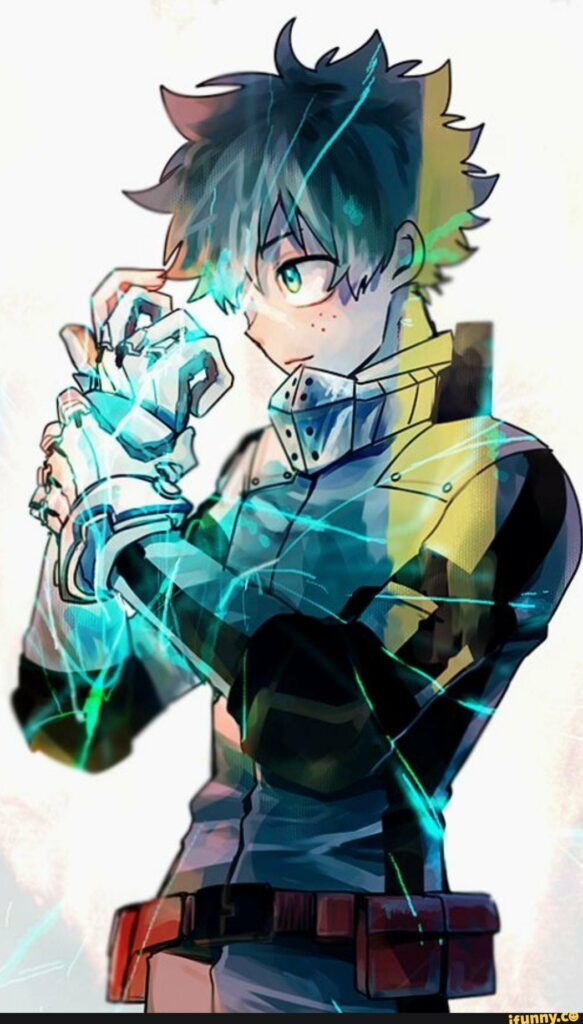 Deku's Heroic Journey: Midorya's Triumph in Academia Wallpaper