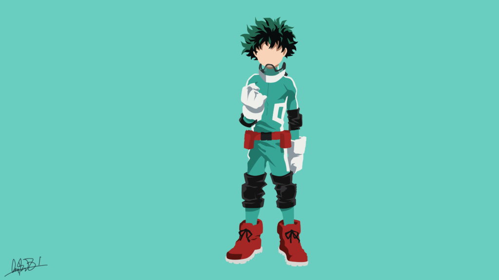 Mighty Chibi Defender: A Vibrant 4K Wallpaper from My Hero Academia